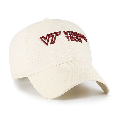 Men's '47 Sand Virginia Tech Hokies Clean Up Adjustable Hat