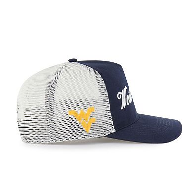 Unisex '47 Navy West Virginia Mountaineers Contemporary Basics Foundation Trucker Hitch Adjustable Hat