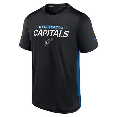 Men's Fanatics Black Washington Capitals Special Edition 2.0 Authentic Pro Tech T-Shirt