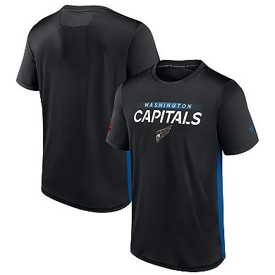 Men's Fanatics Black Washington Capitals Special Edition 2.0 Authentic Pro Tech T-Shirt