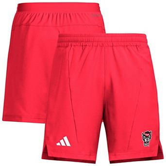 Men's adidas Red NC State Wolfpack Program Woven Training Shorts