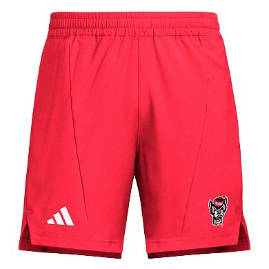 Men's adidas Red NC State Wolfpack Program Woven Training Shorts