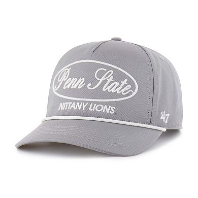 Men's '47 Gray Penn State Nittany Lions Contemporary Basics Foundational Rope Hitch Adjustable Hat
