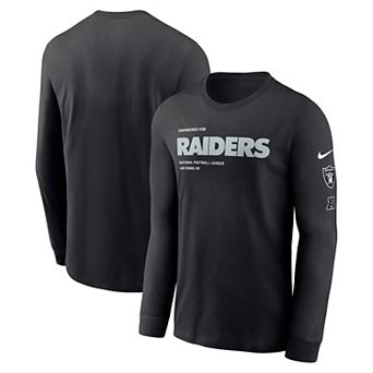 Men's Nike Black Las Vegas Raiders Play to Win Essential Long Sleeve T-Shirt