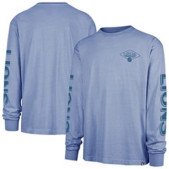 Men's '47 Blue Detroit Lions Cairn Ravine Foundation Long Sleeve T-Shirt