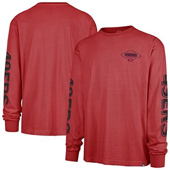 Men's '47 Scarlet San Francisco 49ers Cairn Ravine Foundation Long Sleeve T-Shirt