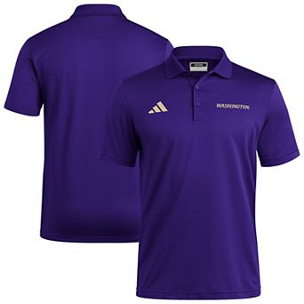 adidas Purple Washington Huskies Ultimate 365 Ottoman Polo Shirt