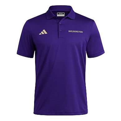 adidas Purple Washington Huskies Ultimate 365 Ottoman Polo Shirt