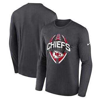 Men's Nike Anthracite Kansas City Chiefs Primetime Legend Icon Performance Long Sleeve T-Shirt