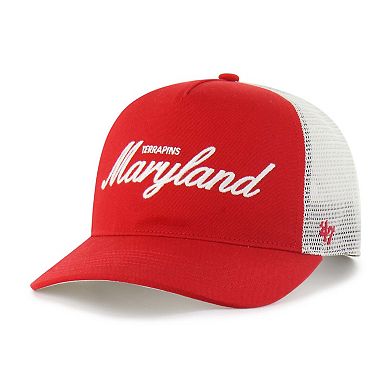 Unisex '47 Red Maryland Terrapins Contemporary Basics Foundation Trucker Hitch Adjustable Hat