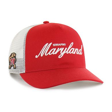 Unisex '47 Red Maryland Terrapins Contemporary Basics Foundation Trucker Hitch Adjustable Hat