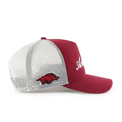Unisex '47 Cardinal Arkansas Razorbacks Contemporary Basics Foundation Trucker Hitch Adjustable Hat