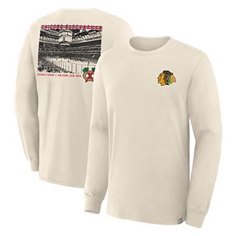 Men's Fanatics Beige Chicago Blackhawks Centennial Legacy Long Sleeve T-Shirt