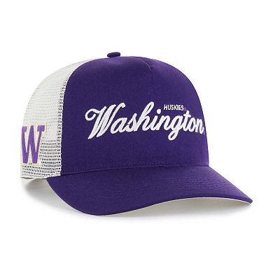 Unisex '47 Purple Washington Huskies Contemporary Basics Foundation Trucker Hitch Adjustable Hat