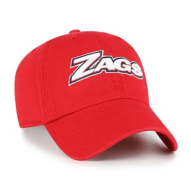 Men's '47 Red Gonzaga Bulldogs Clean Up Adjustable Hat