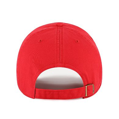 Men's '47 Red Gonzaga Bulldogs Clean Up Adjustable Hat