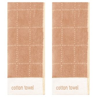 Checkered Decorative Hand Towels for Bathroom, Soft Cotton Hand Towel 14x30 Inch