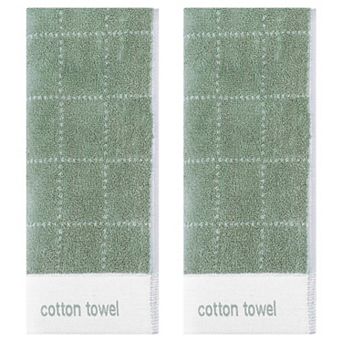 Checkered Decorative Hand Towels for Bathroom, Soft Cotton Hand Towel 14x30 Inch