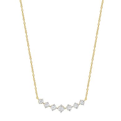 Diamond Brilliance Sterling Silver 1/10 Carat T.W. Lab Grown Diamond Necklace