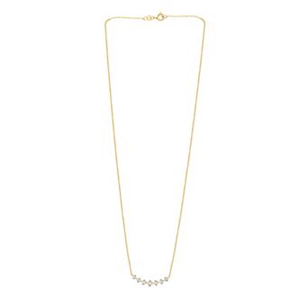 Diamond Brilliance Sterling Silver 1/10 Carat T.W. Lab Grown Diamond Necklace