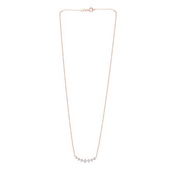 Diamond Brilliance Sterling Silver 1/10 Carat T.W. Lab Grown Diamond Necklace