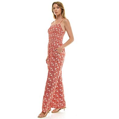 Juniors' Lily Rose Full Length Jumpsuit