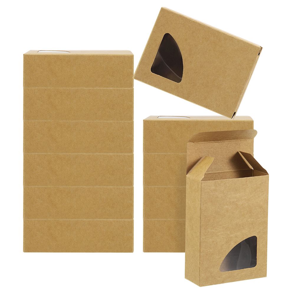 3.8"x2.8"x1.2" Paper Soap Box with Window, 40 Pack Homemade Triangle ...