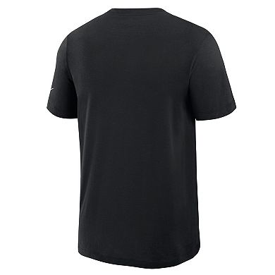 Men's Nike Black Jacksonville Jaguars Left End Run Slub Performance T-Shirt