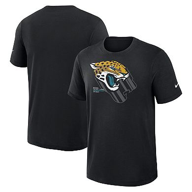 Men's Nike Black Jacksonville Jaguars Left End Run Slub Performance T-Shirt