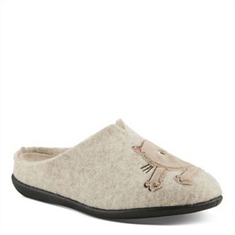 Flexus Catseye Women's Slip-On Slippers with Cat Design