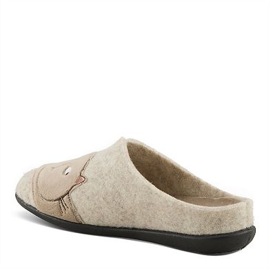 Flexus Catseye Women's Slip-On Slippers with Cat Design