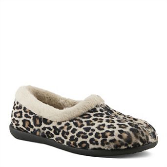 Flexus by Spring Step Faddis Women's Slip-On Animal Print Slippers
