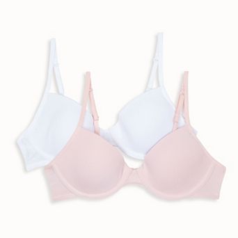 Girls 10-18 Hanes® 2-Pack Molded Flexi-Wire Bras