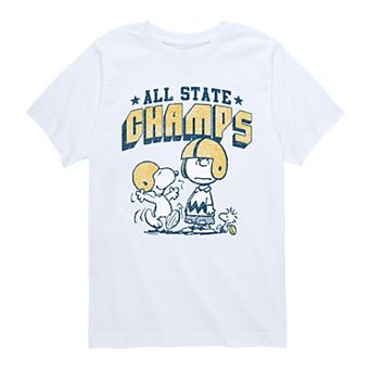 Boys 8-20 Peanuts All State Champs Football Graphic Tee