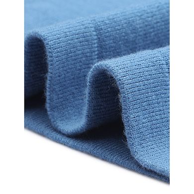 Women's Pullover Sweaters Long Sleeve Crew Neck Loose Fit Stretchy Knit Sweater Elegant Peplum Tops