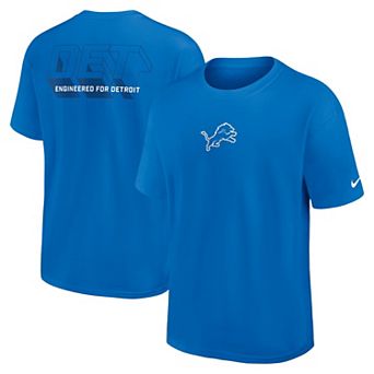 Men's Nike Blue Detroit Lions Dominate The Game Essential Max90 T-Shirt