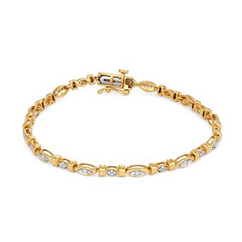 HDI Sterling Silver 1/2 Carat T.W. Diamond Bracelet