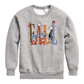 Boys 8-20 The Cat In The Hat Fall Crew Fleece Sweatshirt