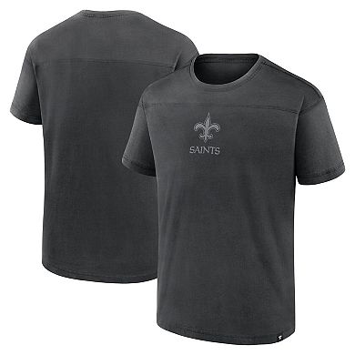 Men's Fanatics Black New Orleans Saints Mini Tonal T-Shirt