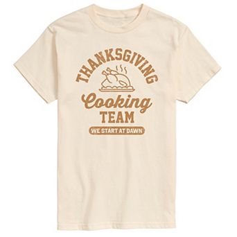 Big & Tall Thanksgiving Cooking Team Graphic Tee