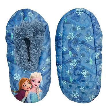 Girls Frozen Fuzzy Babba Girls Slip-On Slipper Socks