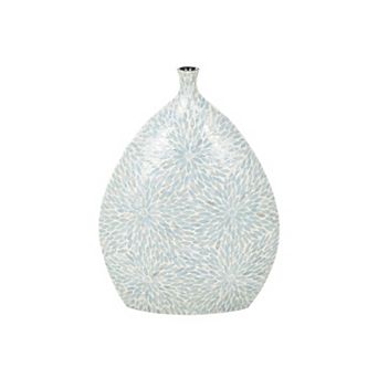 Stella & Eve Large Handmade Light Blue Mosaic Decorative Vase