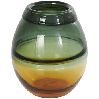 Stella & Eve Handmade Glass Ombre Decorative Vase Table Decor