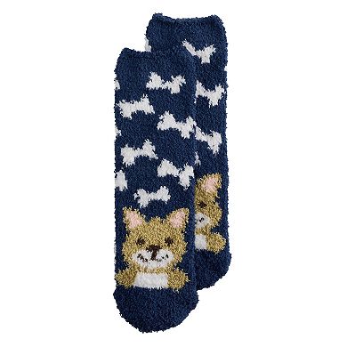 Women's SHINE Big Bones Dog Crew Socks