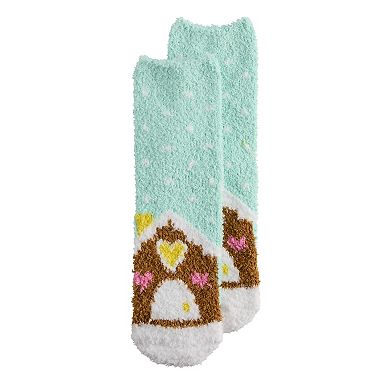 Women's SHINE Gingerbread House Cozy Crew Socks