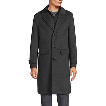 Men's Lands' End Wool Top Coat