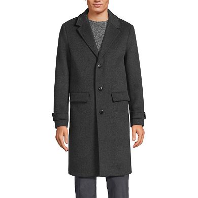Men's Lands' End Wool Top Coat