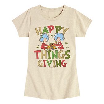 Girls 7-16 Dr. Seuss The Cat In The Hat Happy Things Giving Graphic Tee
