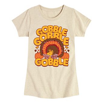 Girls 7-16 Peanuts Woodstock Gobble Gobble Gobble Graphic Tee