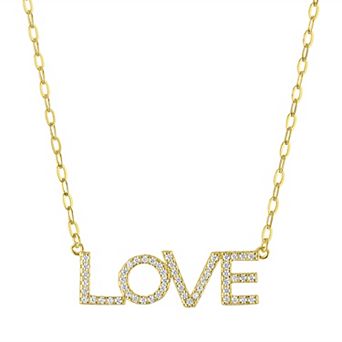 Designs by Gioelli Sterling Silver Cubic Zirconia Pendant Necklace